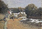 Alfred Sisley, Early Snow at Louveciennes,